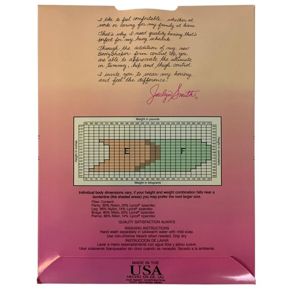 Jaclyn Smith Navy Bodyshaper Pantyhose Plus Sizes Size F 2XL Firm Control Top - Picture 2 of 3